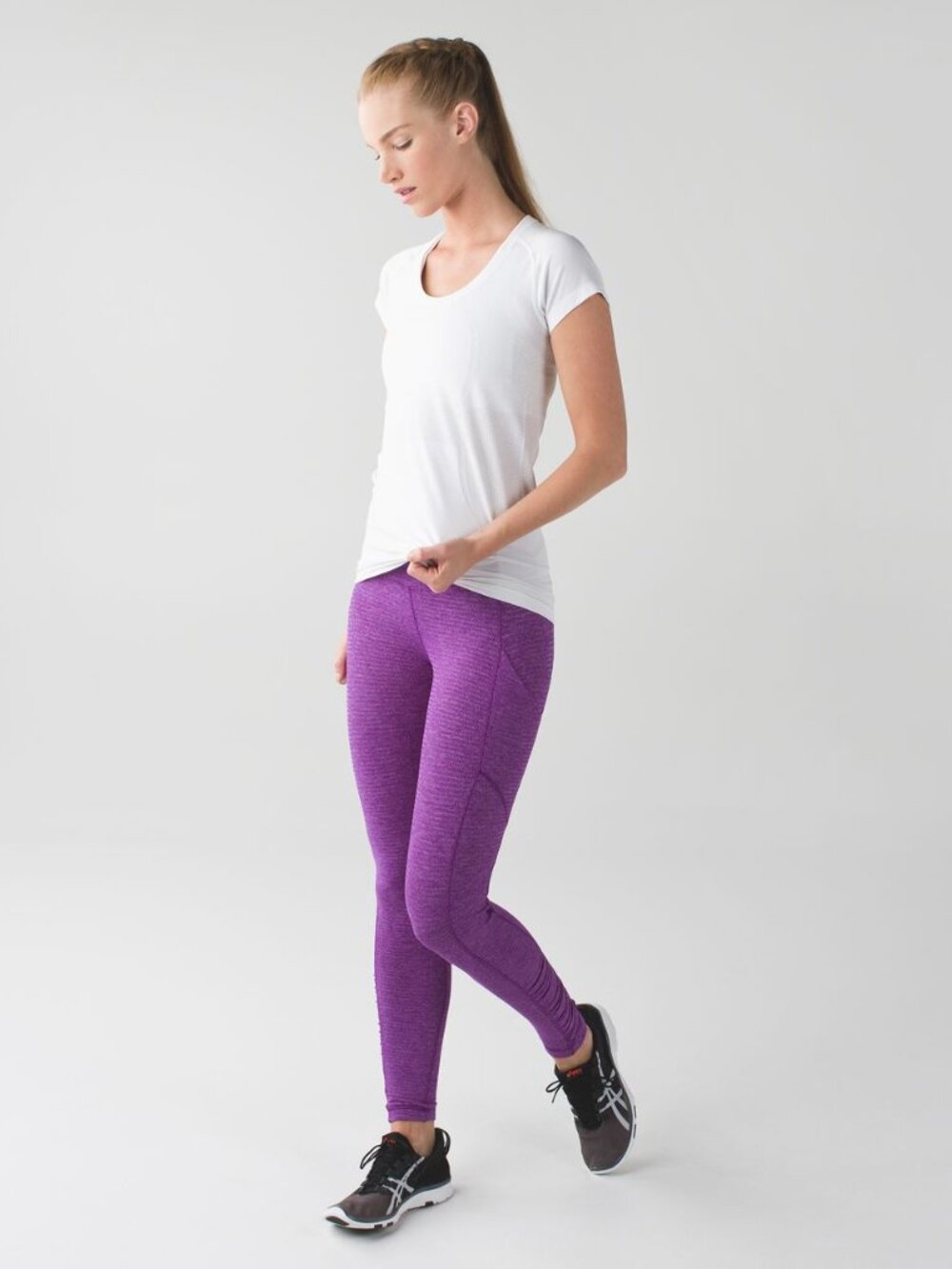 Lululemon Speed Tight IV *Rulu Heathered Herringbone Tender Violet - size 6